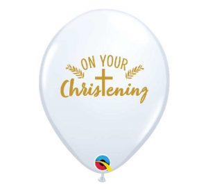 On Your Christening Latex Balloons Party Supplies Decorations Ideas Novelty Gift