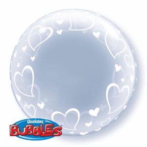 hearts deco bubble balloon Party Supplies Decorations Ideas Novelty Gift