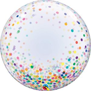 Multi-coloured confetti bubble balloon Party Supplies Decorations Ideas Novelty Gift