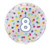 Age 8 Silver Confetti Balloon Party Supplies Decorations Ideas Novelty Gift