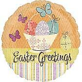 Easter Greetings Butterfly Basket Balloon Party Supplies Decorations Ideas Novelty Gift