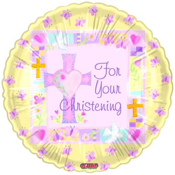 Yellow For Your Christening 18in Balloon Party Supplies Decorations Ideas Novelty Gift 24821
