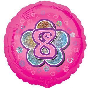 Age 8 Pink Balloon Party Supplies Decorations Ideas Novelty Gift