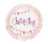 Pink Bunting Christening 18in Balloon Party Supplies Decorations Ideas Novelty Gift 52047