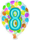 Balloon Shape 8 Balloon Party Supplies Decorations Ideas Novelty Gift 314408