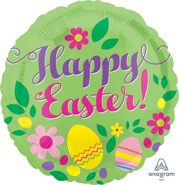 Green Happy Easter 18in Balloon Party Supplies Decorations Ideas Novelty Gift 34897