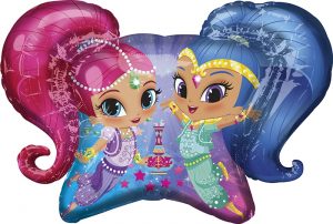 Shimmer & Shine Shape Balloon Party Supplies Decorations Ideas Novelty Gift