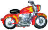 Red Chopper Motorbike 45in Shape Balloon Party Supplies Decorations Ideas Novelty Gift 434098