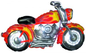 Red Chopper Motorbike Shape Balloon Party Supplies Decorations Ideas Novelty Gift