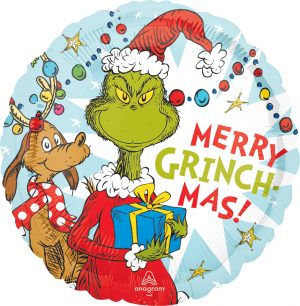 Merry Grinch-Mas Standard Balloon Party Supplies Decorations Ideas Novelty Gift