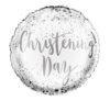 White Silver Christening Day 18in Balloon Party Supplies Decorations Ideas Novelty Gift FB1244