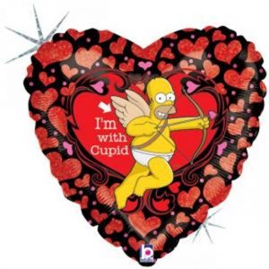 Homer Simpson Cupid Balloon Party Supplies Decorations Ideas Novelty Gift
