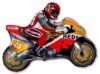 Red Orange Motorbike 33in Shape Balloon Party Supplies Decorations Ideas Novelty Gift 901663NA