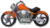 Orange Flames Motorbike 45in Shape Balloon Party Supplies Decorations Ideas Novelty Gift 901731