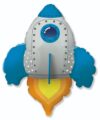 Blue Space Rocket 30in Shape Balloon Party Supplies Decorations Ideas Novelty Gift 901841A