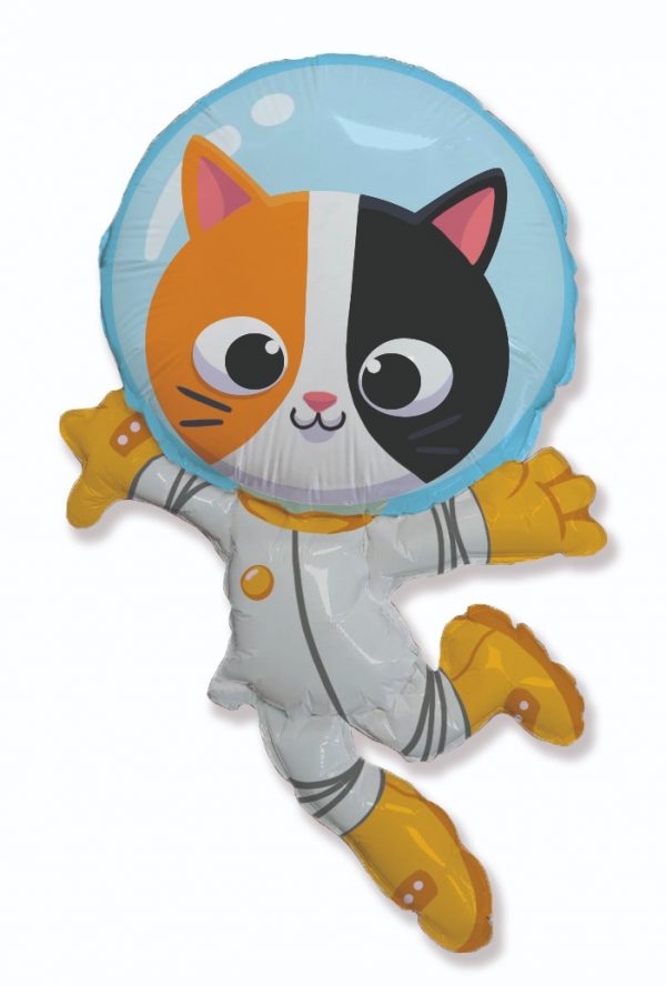 Cat Astronaut Supershape Balloon Party Supplies Decorations Ideas Novelty Gift