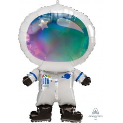 41196 Iridescent Astronaut Supershape Balloon Party Supplies Decorations Ideas Novelty Gift