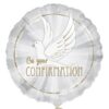 Silver Confirmation Dove 18in Balloon 39777 Party Supplies Decorations Ideas Novelty Gift
