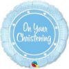 Blue On Your Christening 18in Balloon Party Supplies Decorations Ideas Novelty Gift 14433