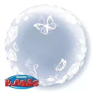 rose and butterfly bubble balloon Party Supplies Decorations Ideas Novelty Gift