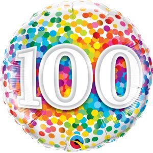 Rainbow Confetti 100 Standard Balloon Party Supplies Decorations Ideas Novelty Gift