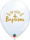 On Your Baptism 11in Latex Balloons Party Supplies Decorations Ideas Novelty Gift