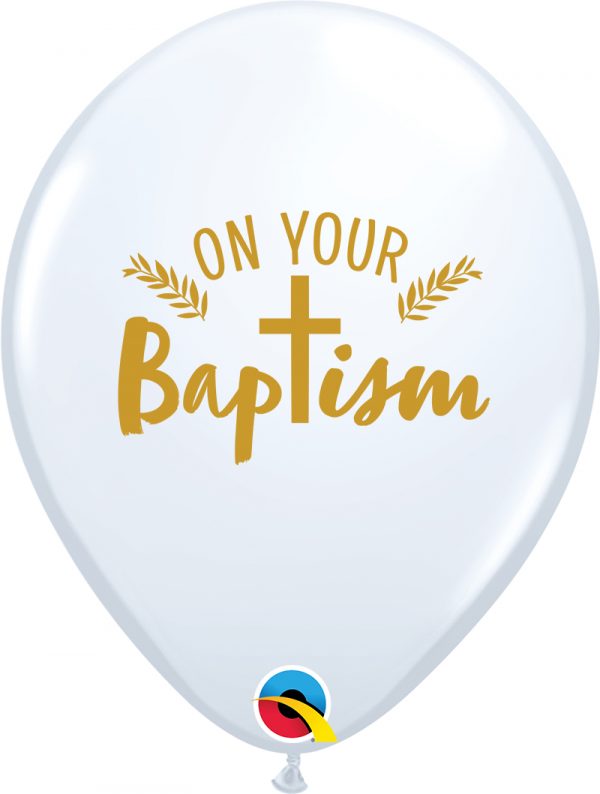 On Your Baptism 11in Latex Balloons Party Supplies Decorations Ideas Novelty Gift