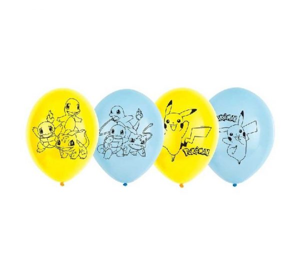 Pokemon Latex 11in Balloons Party Supplies Decorations Ideas Novelty Gift 9904826