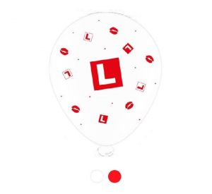 Learner L-Plate 10in Latex Balloons Party Supplies Decorations Ideas Novelty Gift LA1057