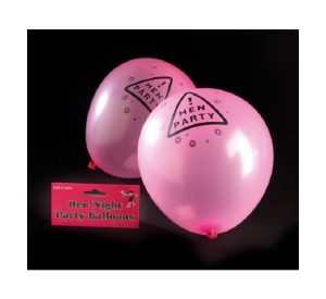 Hen Party Warning Sign 9in Latex Balloons Party Supplies Decorations Ideas Novelty Gift