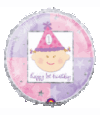 Pink Girl 1st Birthday Balloon Party Supplies Decorations Ideas Novelty Gift