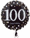 Sparkling Gold 100 Birthday 18in Balloon 18in Balloon Party Supplies Decorations Ideas Novelty Gift 33744