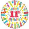 Happy 11th Birthday Candles 18in Balloon Party Supplies Decorations Ideas Novelty Gift 19890-18