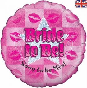 Pink Glitz Bride To Be 18in Balloon Party Supplies Decorations Ideas Novelty Gift 228694