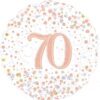 Rose Gold Happy 70th Birthday Balloon Party Supplies Decorations Ideas Novelty Gift 227161
