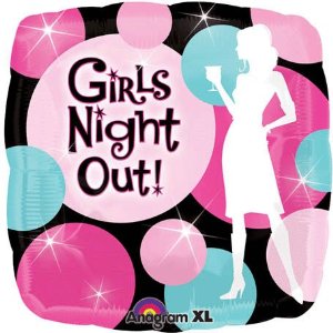 Girls Night Out Silhouette 18in Balloon Party Supplies Decorations Ideas Novelty Gift 17904