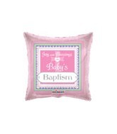 Pink Baby's Baptism Standard Balloon Party Supplies Decorations Ideas Novelty Gift