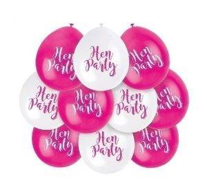 10pcs Hen Party 9in Latex Balloons Party Supplies Decorations Ideas Novelty Gift 56068