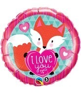 Fox Love You Standard Balloon Party Supplies Decorations Ideas Novelty Gift