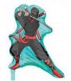 Black Samurai Ninja 22in Shape Balloon Party Supplies Decorations Ideas Novelty Gift 24776
