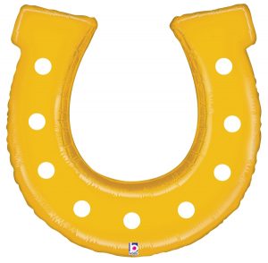 Lucky Horse Shoe Shape Balloon Party Supplies Decorations Ideas Novelty Gift