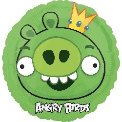 Green Pig Angry Birds Standard Balloon Party Supplies Decorations Ideas Novelty Gift
