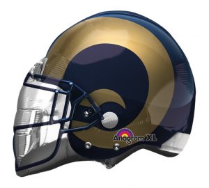 Los Angeles Rams Helmet Shape Balloon Party Supplies Decorations Ideas Novelty Gift