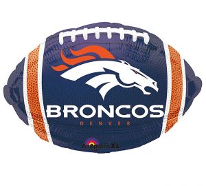 Denver Broncos Ball Standard Balloon Party Supplies Decorations Ideas Novelty Gift