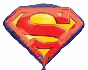 Superman Emblem Supershape Balloon Party Supplies Decorations Ideas Novelty Gift