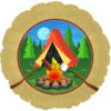 Camp Fire Camping Tent 18in Balloon Party Supplies Decorations Ideas Novelty Gift 317328