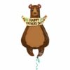 Fathers Day Bear 35in Shape Balloon Party Supplies Decorations Ideas Novelty Gift 32392