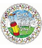 Fore Fathers Day Golf Standard Balloon Party Supplies Decorations Ideas Novelty Gift