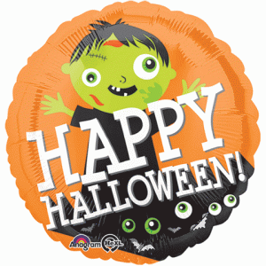 Cartoon Zombie Halloween 18in Balloon Party Supplies Decorations Ideas Novelty Gift 33851