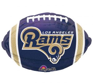 LA Rams Ball Standard Balloon Party Supplies Decorations Ideas Novelty Gift